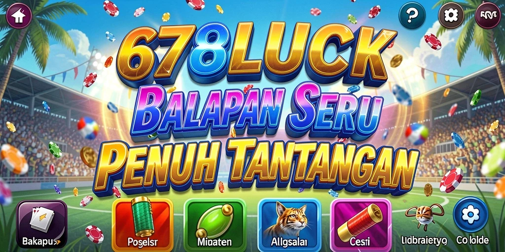 Tangkapan layar utama dari gameplay balapan 678LUCK yang menegangkan.