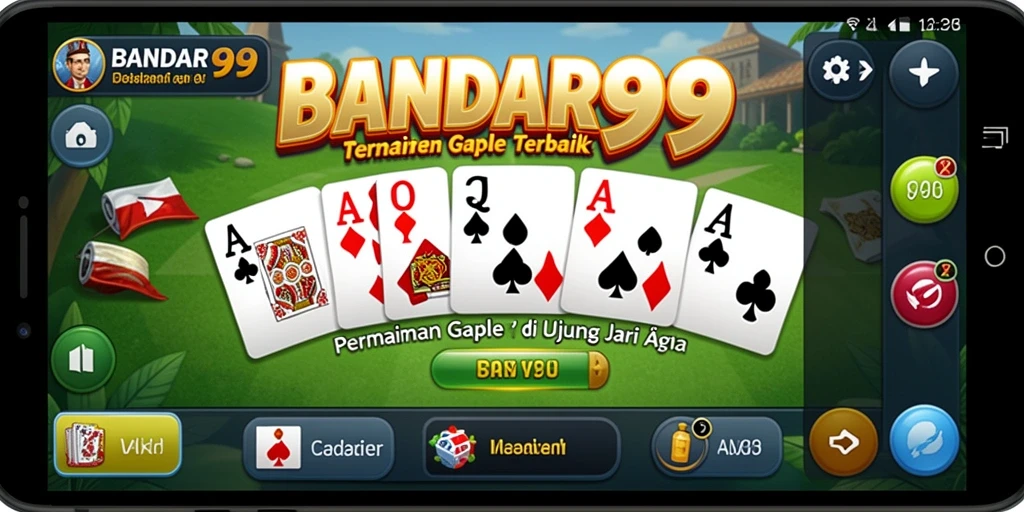 Tampilan gameplay Gaple yang menarik dan interaktif.