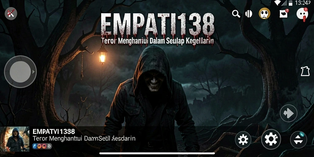 Screenshot utama EMPATI138 menampilkan momen ketegangan dalam gameplay Horror.