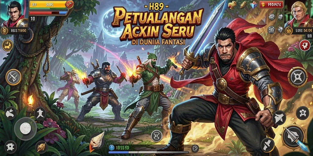 Screenshot gameplay H89 menampilkan pertempuran seru dan karakter yang dinamis.