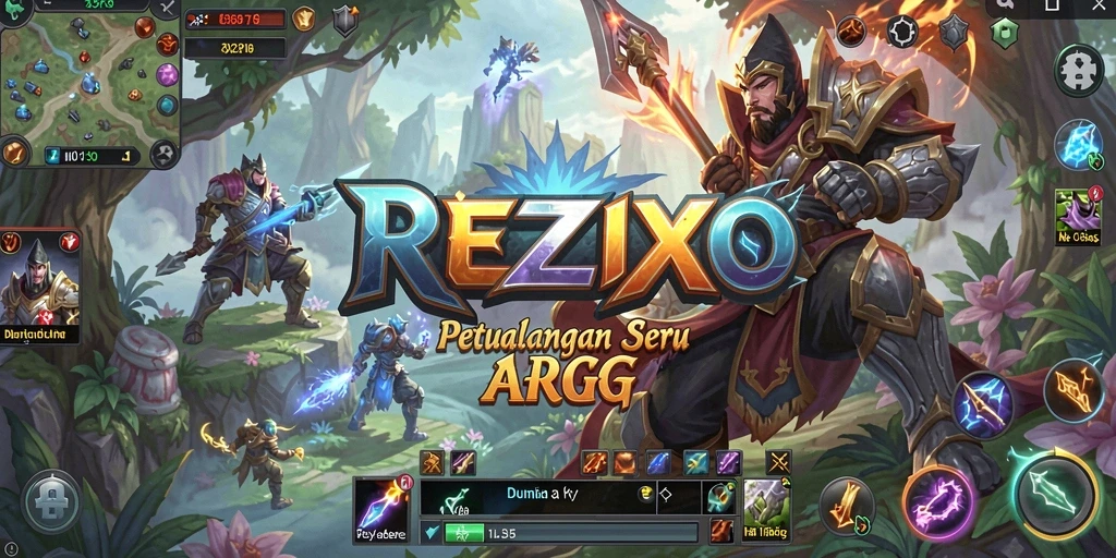 Tampilan gameplay seru dan menantang di REZIXO.