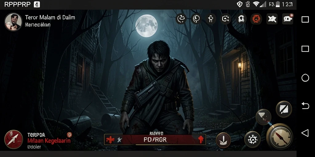 Screenshot menampilkan suasana mencekam dalam game RPRPRP.