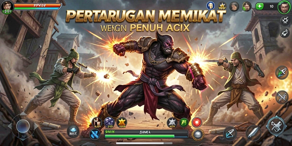 Screenshot dari gameplay menarik dan dinamis di RPVIP8.