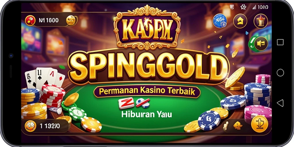 Gameplay menegangkan di SPINGOLD yang menampilkan fitur Kasino.