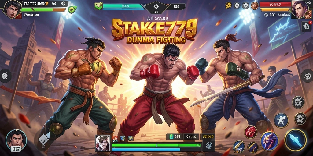 Tangkapan layar yang menunjukkan pertarungan seru di STAKE779.