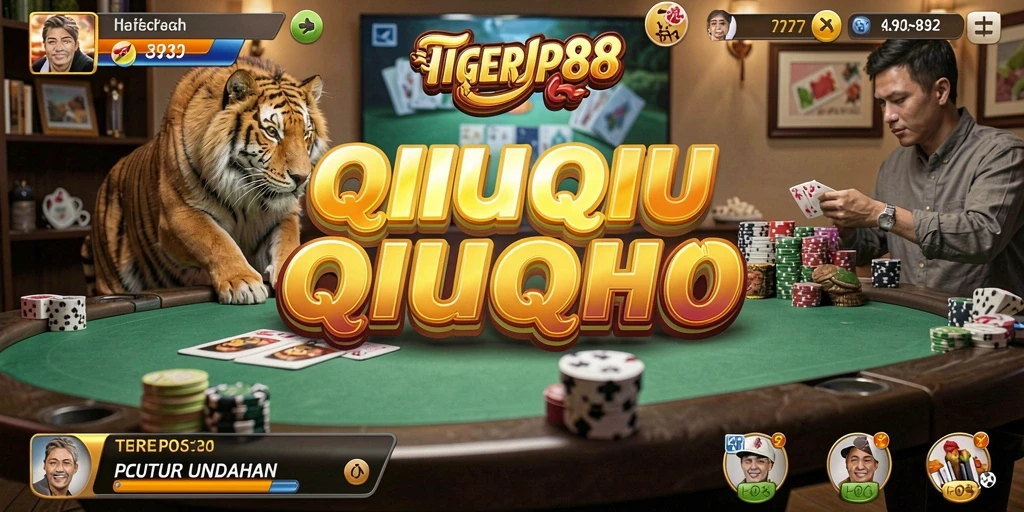 Tangkapan layar gameplay QiuQiu yang menarik dari TIGERJP88.