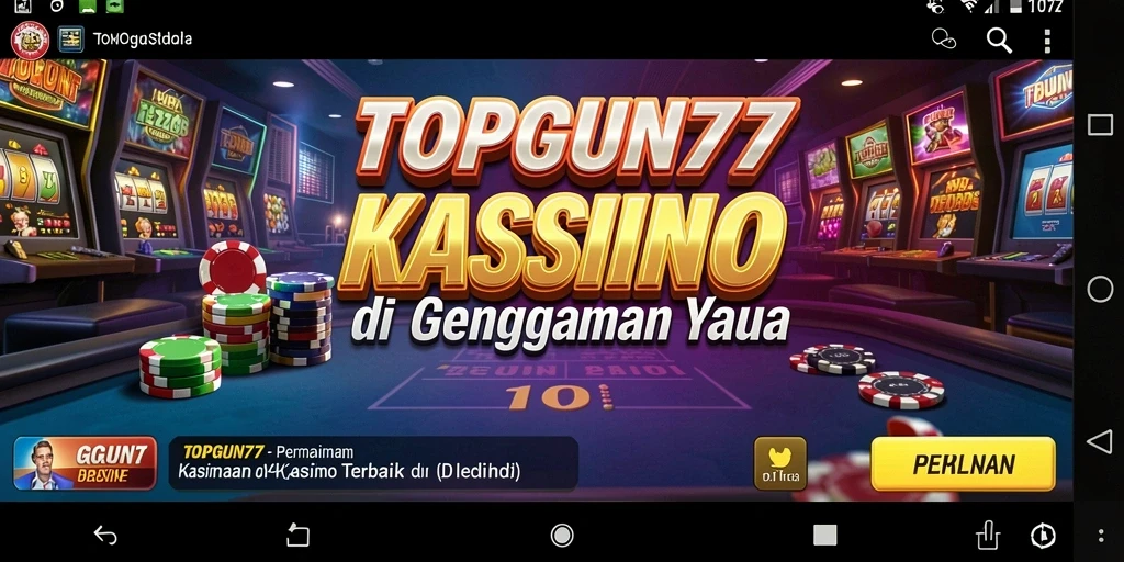 Tampilan gameplay menarik dari TOPGUN77 yang menawarkan pengalaman Kasino terbaik.