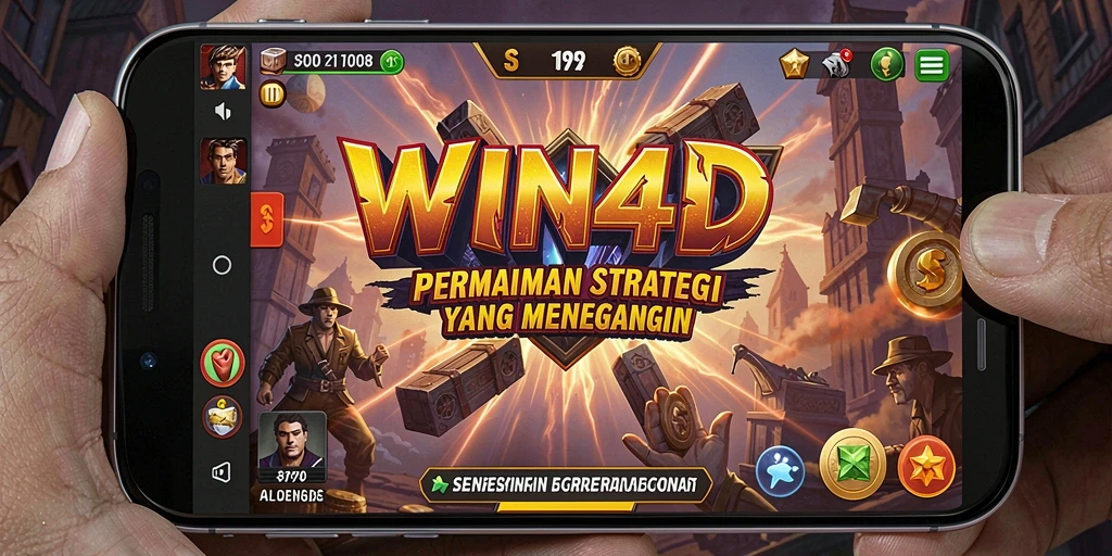 Tampilan gameplay <strong>WIN4D</strong> yang penuh aksi dan strategi.